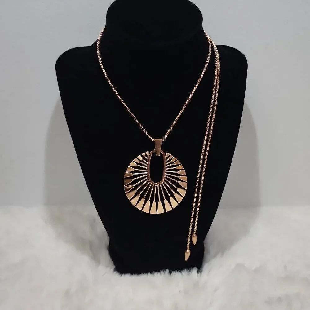 Kendra Scott Deanne Long Sunburst Pendant Necklace